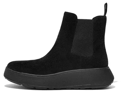 Produktbild von FitFlop F-Mode Suede Flatform Chelsea Boots BLACK 39
