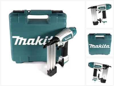 Zdjęcie produktu dla Makita AF506, Gwoździarka, Czarny, Niebieski, Srebrny, 1,5 cm, 5 cm, 4,9 bar, 8,3 bar