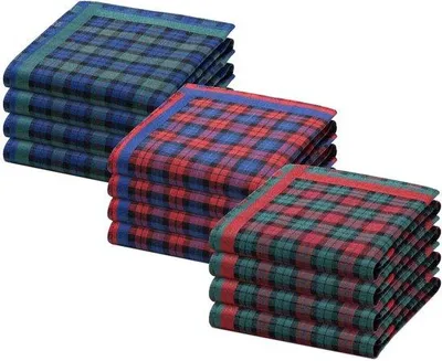 Immagine prodotto di Ibenzoa® Set da 12 fazzoletti in cotone riutilizzabili, 30 x 30 cm, lavabili fino a 60 °C, disponibili in diversi colori – adatti a donne, uomini e bambini