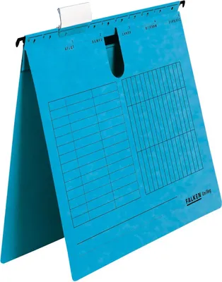 Zdjęcie produktu dla 25x Falken 80002702 Hängehefter UniReg - A4, 230 g/qm, kfm. Heftung, Manila-RC-Karton, blau