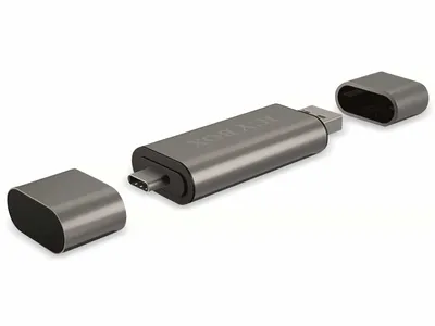 Zdjęcie produktu dla RAIDSONIC ICY BOX Czytnik kart SD/MicroSD, USB 2.0 z USB-C i -A oraz OTG, antracytowy
