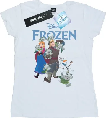 Produktbild von Disney - "Frozen Happy Trolls" T-Shirt für Damen BI22018 (L) (Weiß)
