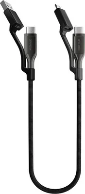 Produktbild von Nomad NM014926848, 0,3 m, USB C, USB C, USB 2.0, Stecker/Stecker, Schwarz