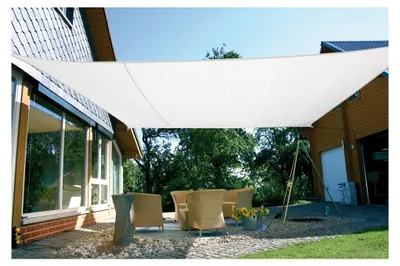 Produktbild von Eduplay Sonnensegel weiß 6x4 Meter - UV Schutz - rechteckig