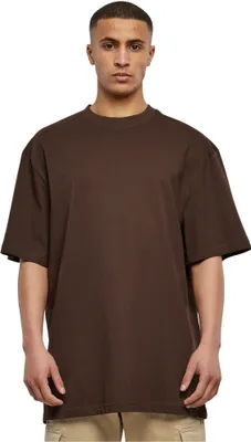 Productafbeelding van Urban Classics heren T-shirt met korte mouwen, model Ifio, kleur chocoladebruin, maat XL