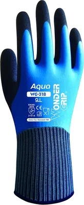 Produktbild von Wonder Grip Aqua WG-318 Latexhandschuh M/8 wasserabweisend Retail