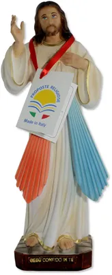 Figur Barmherziger Jesus, 30 cm, handbemalt, Kunstharz