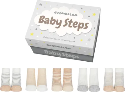 Produktbild von Baby Steps Cucamelon Socken für Babys (5 Paar)