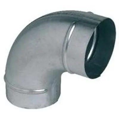 Obrázek produktu pro Pozinkované koleno 90° – průměr 125 mm, lisované – Aldes