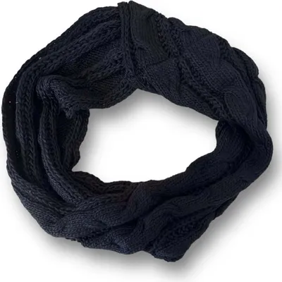 schwarze Loop Schal