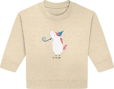 Produktbild von Mr. & Mrs. Panda Organic Baby Pullover Einhorn Party 6. - 12. Monat - Natural Raw - Geschenk, Disco, Geburtstag, Einhörner, Unicorn, Club, Bullover
