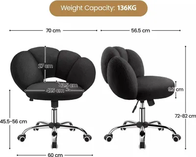 Obrázok produktu pre Kancelárske kreslo 592871 čierne, otočné