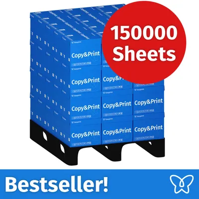 Productafbeelding van NIEUW: Easyprint Printerpapier Kopieerpapier 150000 Vel 60 x 2500 A4 Premium Extra Wit CIE 160 Testwinnaar PEFC-gecertificeerd