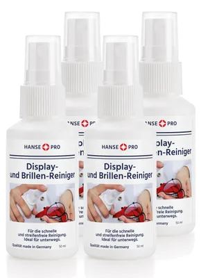 Produktbild von HANSE PRO Display- & Brillen-Reiniger 50ml (4er Pack)