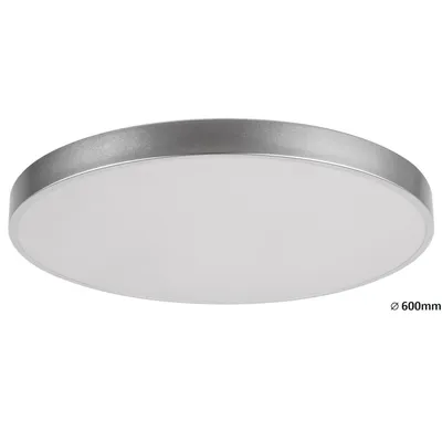 Produktbild von Rabalux 3317 Deckenleuchte Tesia, 60W, 5000lm, silber-weiß, rund, dimmbar, ø600mm