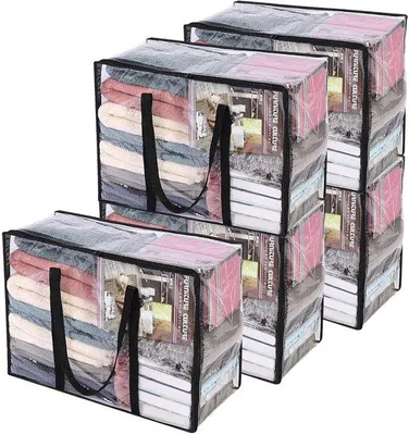 Image de Boîte de rangement sous le lit, 40 L, PVC transparent