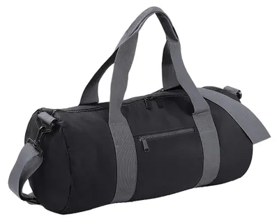 Image de Sac marin / sac de voyage Bagbase, 20 litres FK183 (taille unique) (noir/gris)