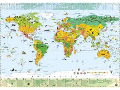 Image de Carte du monde Terra pour enfants
