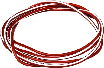 Zdjęcie produktu dla Kabel - czerwony/bialy 0,50 mm² Linia pojazdu - 1m