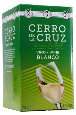 Produktbild von Cerro de la Cruz Vino Blanco Weißwein -trocken- 10L BIB