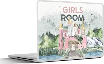 Produktbild von MuchoWow® Laptop Aufkleber Sticker Cover Mädchenzimmer - Zitate - Sprichwörter - Kinder - Baby - Mädchen 32.5x23.5 cm - Sticker für Laptop - Selbstklebend
