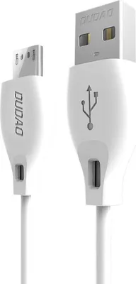 Zdjęcie produktu dla DUDAO L4M USB-A to microUSB cable 1m white, 1 m, USB A, Micro-USB A, USB 2.0, 0,48 Gbit/s, Biały