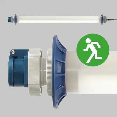 Obrázek produktu pro LED svítidlo Sonlux s ochranným krytem, nouzové osvětlení, 3400 lm, 24 W, 1 zásuvka, kabel o délce 5 m, stupeň krytí IP54, 1 kus.