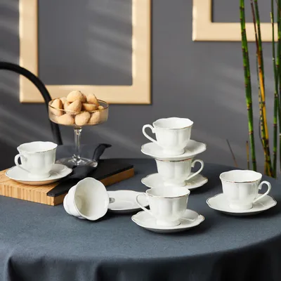Produktbild von Karaca Bell Kaffeetassen-Set, 6 Personen, 90 ml