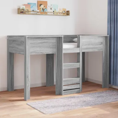 Zdjęcie produktu dla Maison Exclusive – łóżko piętrowe dla dzieci Graues Sonoma 75 x 190 cm Materiał drewnopochodny