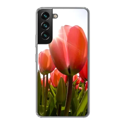 Produktbild von MuchoWow® Handyhülle Schutzhülle Hülle für Samsung Galaxy S22 Plus Blumen - Tulpen - Sonne Silikon Softcase Handy Hülle - Schutzabdeckung