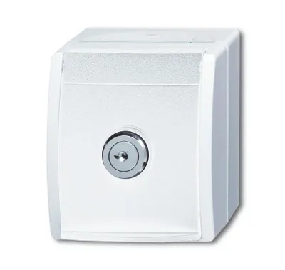Produktbild von BJ APWG ocean Schuko mit 20EWSL-101-54 Sicherheitsschloss alpinweiss