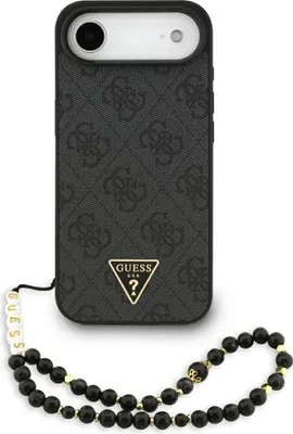 Obrázok produktu pre Guess - Hardcase 4G Triangle Logo MagSafe with Cord Strap puzdro so šnúrkou pre iPhone 17 Air - čierne
