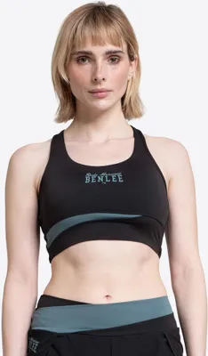 Zdjęcie produktu dla Biustonosz sportowy dla kobiet FOREBRAE czarny/zielony XL BENLEE