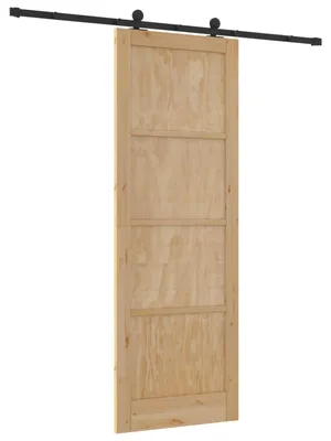 Produktbild von vidaXL Schiebetür ORKDAL Natur 83 x 232 cm Massives Kiefernholz