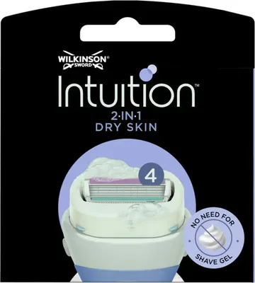 Image de Wilkinson Sword - Recharges de lames - Intuition Blades Peau Sèche - Apaisant - 3 lames - 1 pièce