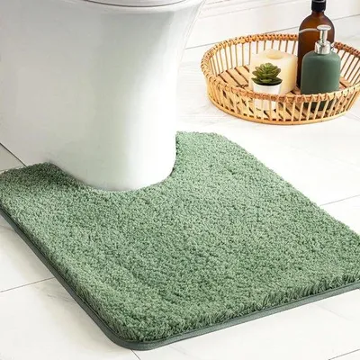 Obrázek produktu pro Protiskluzová koupelnová rohož 50 x 60 cm, zelená