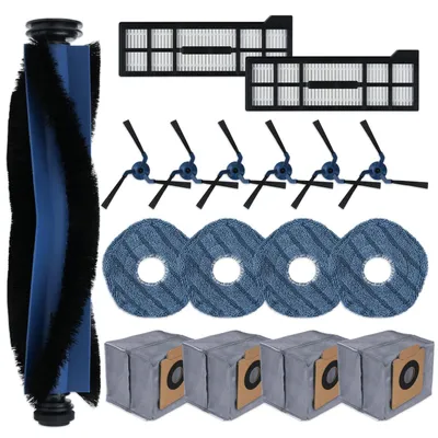 Ersatzteile für Eufy X10 Pro Omni, 1+6 Bürsten, 2 Filter, 4 Tücher, 4 Beutel