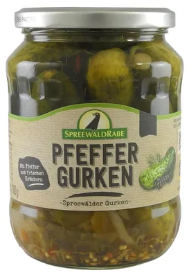 Produktbild von Pfeffergurken von Spreewald-Rabe (720 ml Glas)