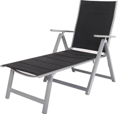 Image de Chaise longue pliable, 5 positions, en tissu, séchage rapide, 144 cm