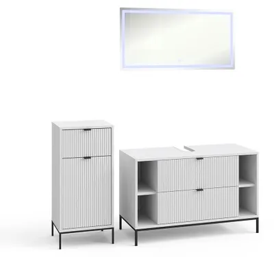 Immagine prodotto di Set di mobili da bagno Vicco Eliza Bianco 3 parti, Model 59679