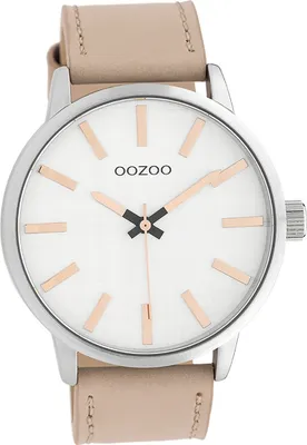 Produktbild von Oozoo Leder Damen Uhr Analog Quarzuhr Armband rosa Timepieces D2UOC10031