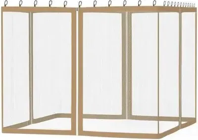 Produktbild von Moskito-Netz, universelle Passform, strapazierfähiger Polyesterstoff, Braun, 360x360cm (12x12ft)