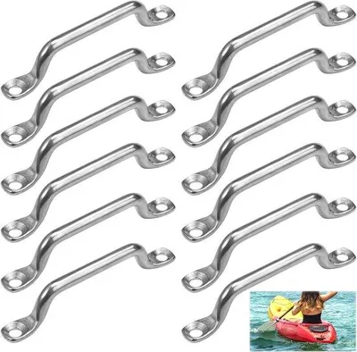 Produktbild von Famanu Riemclips Set aus Edelstahl M5*75 für Boot und Kayak, 12 Stück