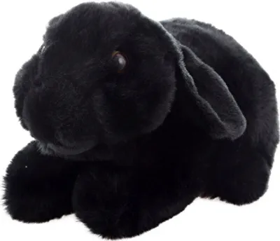 Image de Lapin en peluche noir 22 cm ECO-FRIENDLY