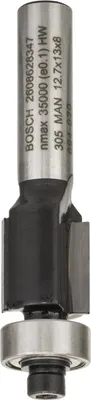 Produktbild von PRO Bündigfräser mit untenlieg. Führungskugellager, Ø 12,7 x L 13, Schaft 8 mm