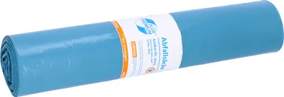Produktbild von DEISS 10213 - PREMIUM - 120 Liter Abfallsäcke Typ 60 BLAU - 25 Stk. auf Rolle / Recycling-LDPE  / Emil Deiss / Abfallsäcke / Typ 60