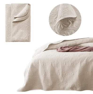 Produktbild von Room99 Leila Tagesdecke gesteppt 220x240 cm Beige