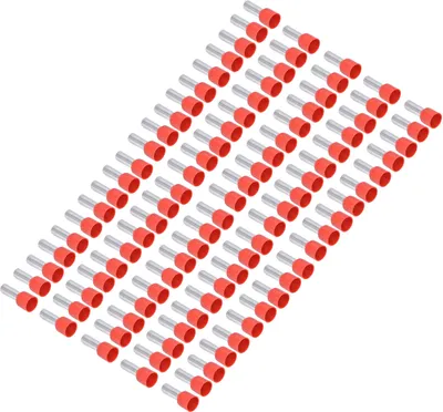 Image de 100 connecteurs à sertir isolés en cuivre pour câbles électriques 8AWG E10-12
