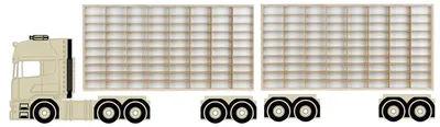Image de ArtTwist 2x vitrine pour modèles réduits de voitures | Rangement Hot Wheels à 160 compartiments | Vitrine de collection suspendue 78,5 cm x 40 cm x 4 cm | Casier en bois pour décoration murale et rangement (LKW 011KL)
