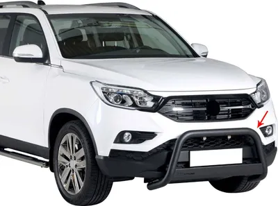 Immagine prodotto di Barra di protezione paraurti anteriore per Ssangyong Musso 2018-2025 ø63mm acciaio nero
